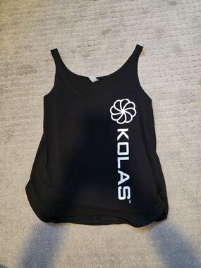 Next Level Apparel Black Scoop Tank Top